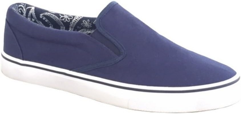 Dek Dexter M542 Mens Navy Canvas Elasticated Gussets Casual Deck Shoes