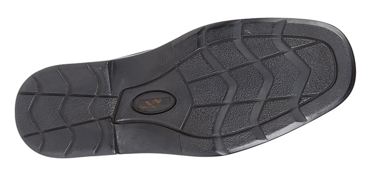 Roamers M688 Mens Leather WIDE FIT Touch Fasten Lightweight Shoes  Swift Turn Black