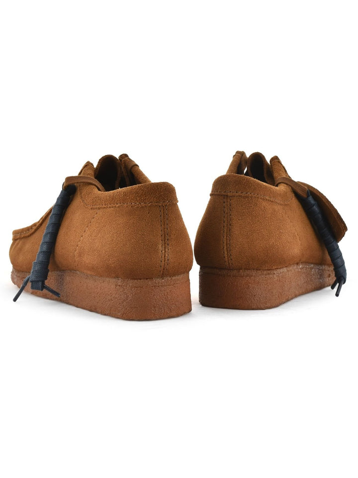 Clarks Originals Wallabee Cola Mens Suede Leather Lace Up Square Toe Shoes