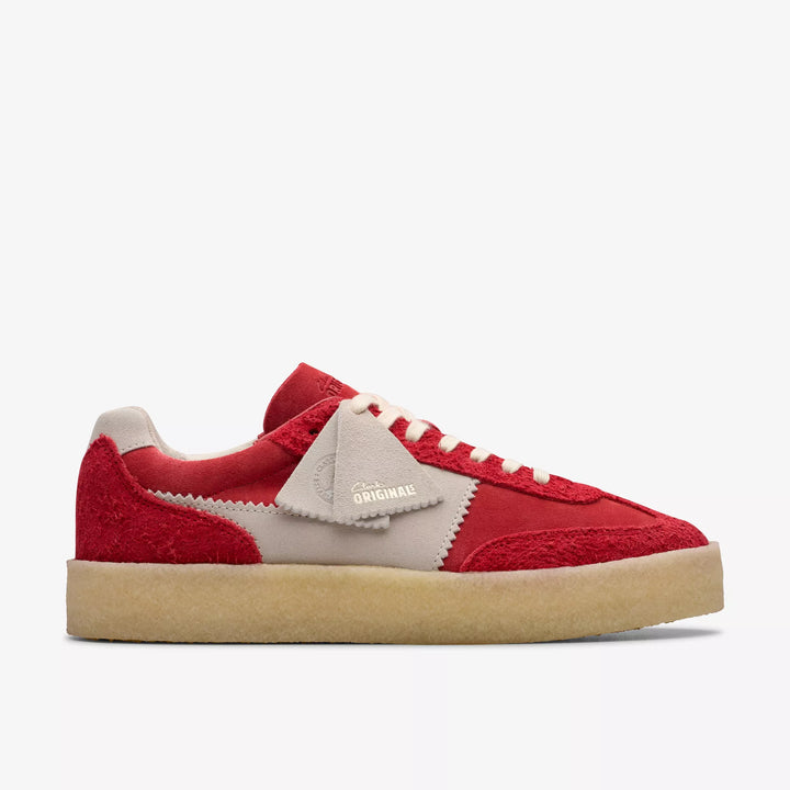 Clarks Originals Mens Tor 80 Suede Lace Up Trainers/Casual Shoes Red Combination