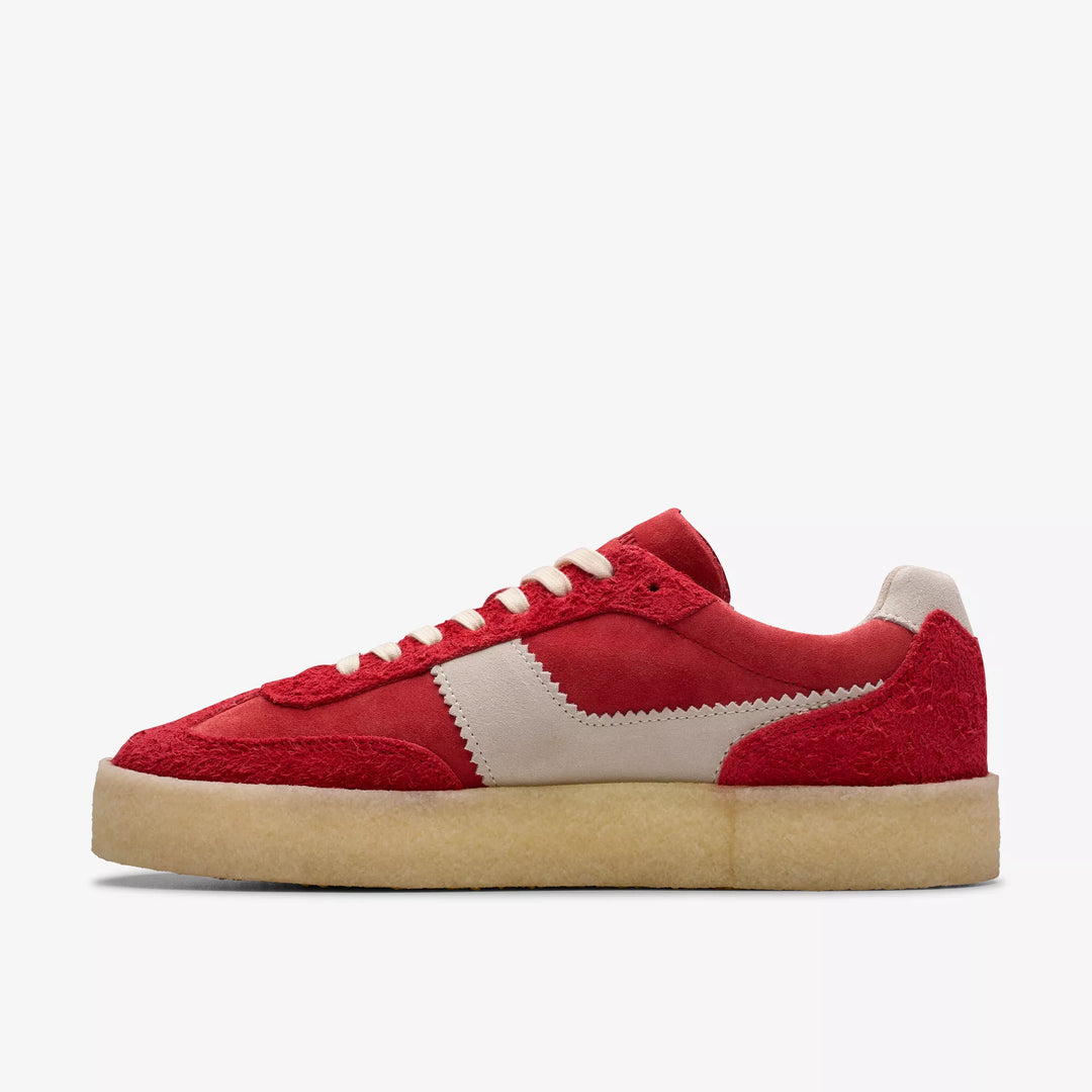 Clarks Originals Mens Tor 80 Suede Lace Up Trainers/Casual Shoes Red Combination