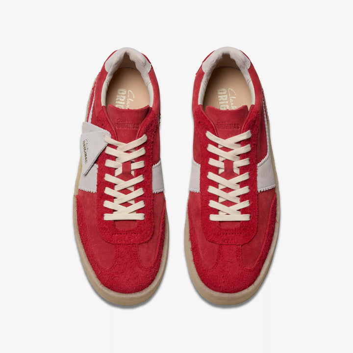 Clarks Originals Mens Tor 80 Suede Lace Up Trainers/Casual Shoes Red Combination