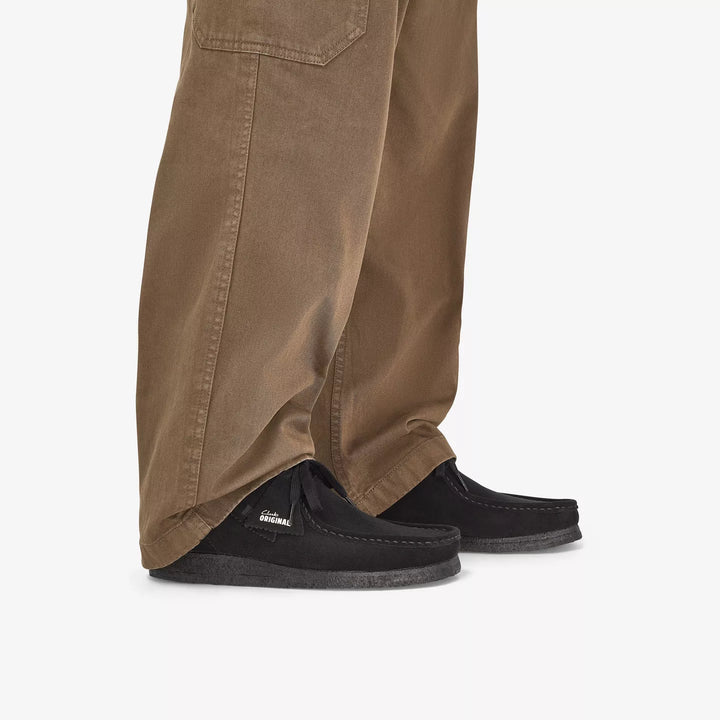 Clarks Originals Mens Black Suede Lace Up Wallabees With Crepe Soles