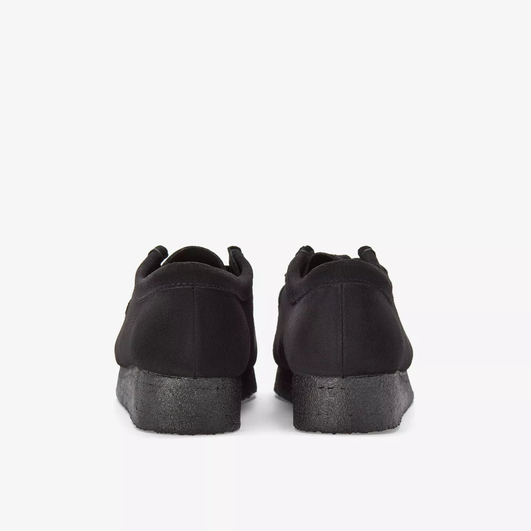 Clarks Originals Mens Black Suede Lace Up Wallabees With Crepe Soles