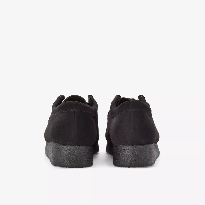 Clarks Originals Mens Black Suede Lace Up Wallabees With Crepe Soles