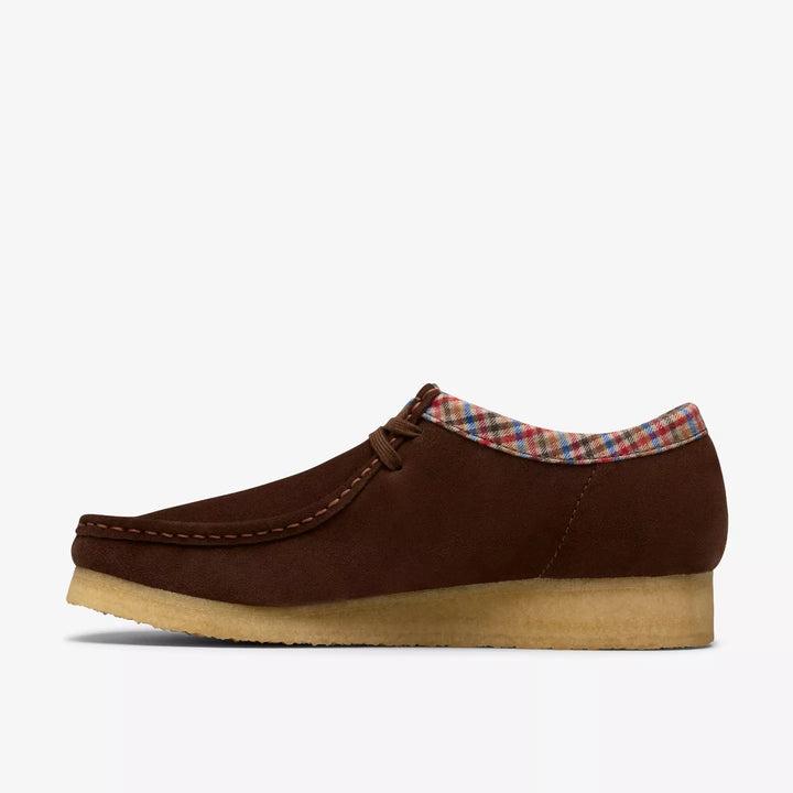 Clarks Originals Mens Chocolate Combi Suede Wallabee Lace Up Crepe Soles