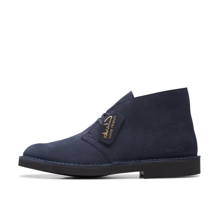 Clarks Originals Desert Boot Evo Suede Leather Ortholite Removable Soles Navy