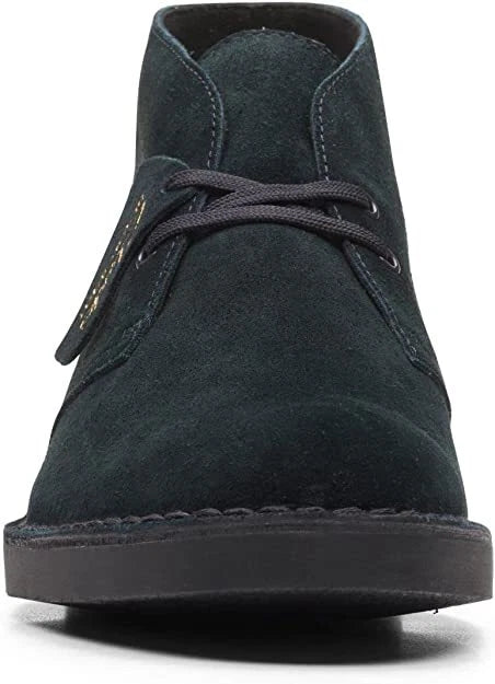 Clarks Originals Desert Boot Evo Black Suede Leather Ortholite Removable Soles