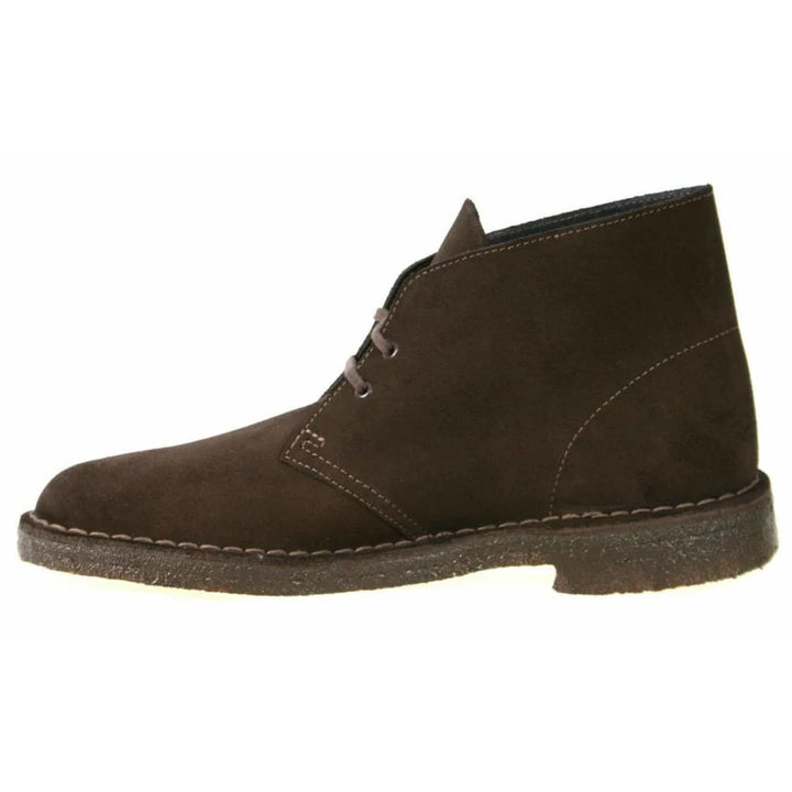 Clarks Originals Desert Boots Mens Dark Brown Suede With Crepe Rubber Soles