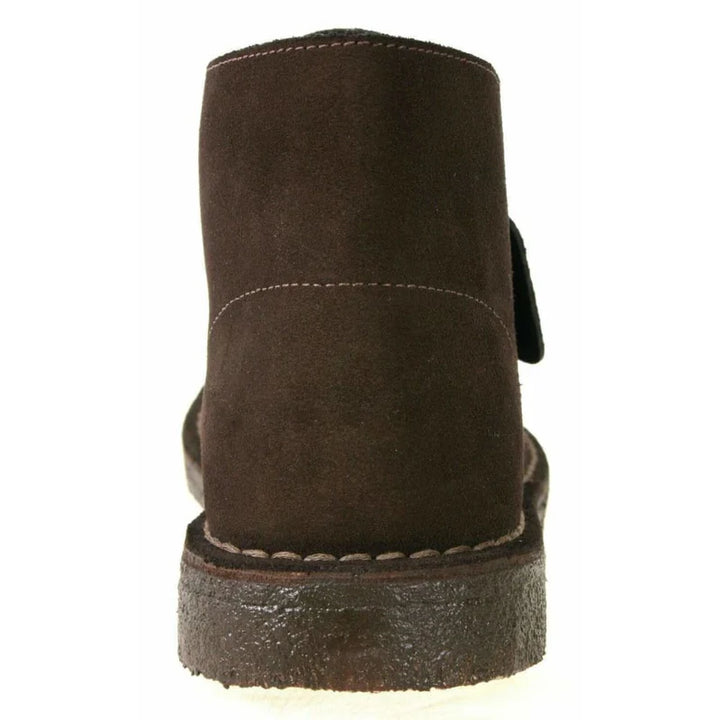 Clarks Originals Desert Boots Mens Dark Brown Suede With Crepe Rubber Soles