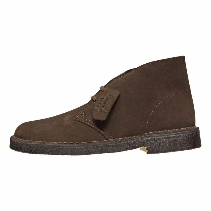 Clarks Originals Desert Boots Mens Dark Brown Suede With Crepe Rubber Soles