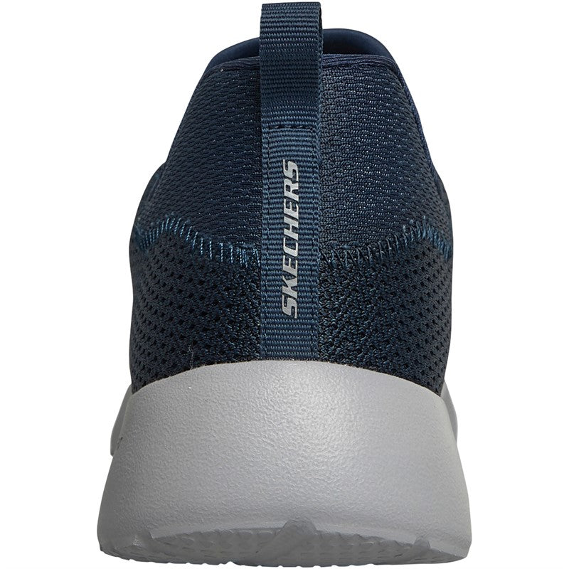 Skechers Dynamight Mens Bungee Elasticated Lace Lightweight Machine Washable Trainers Navy