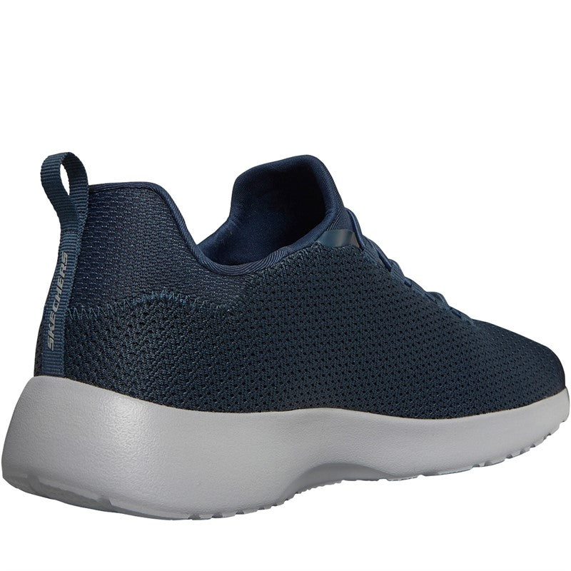 Skechers Dynamight Mens Bungee Elasticated Lace Lightweight Machine Washable Trainers Navy