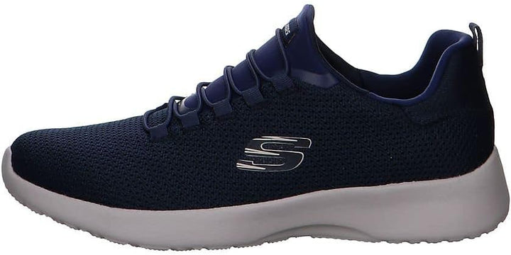 Skechers Dynamight Mens Bungee Elasticated Lace Lightweight Machine Washable Trainers Navy
