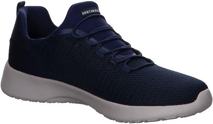 Skechers Dynamight Mens Bungee Elasticated Lace Lightweight Machine Washable Trainers Navy