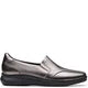 Clarks Artisan Lynell Edge Ladies Standard D Fitting Pewter Metallic Leather Comfort Walking Shoes
