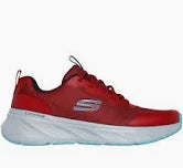 Skechers Edgeride Rekze Mens Relaxed Fit Bungee Elasticated Lace Lightweight Machine Washable Trainers Burgundy