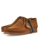 Clarks Originals Wallabee Cola Mens Suede Leather Lace Up Square Toe Shoes
