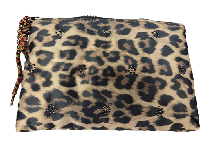 Herbosa Ladies Leopard Print Fabric Evening Clutch Bag