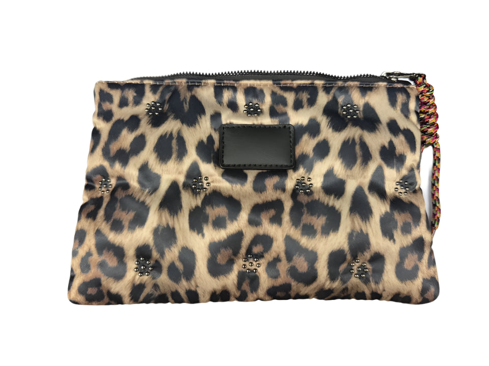 Herbosa Ladies Leopard Print Fabric Evening Clutch Bag