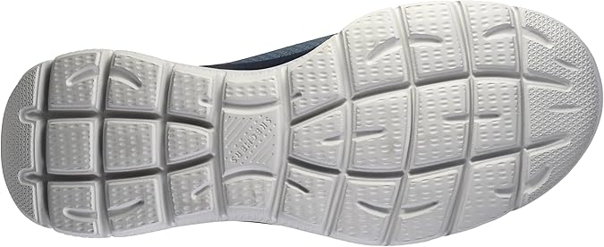Skechers Slip Ins High Range Mens Bungee Hands Free Vegan Trainers Slate Blue
