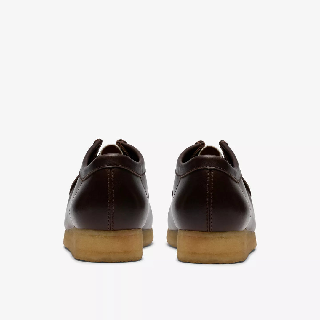 Clarks Originals Mens  Brown Interest Leather Lace Up Wallabees Crepe Soles