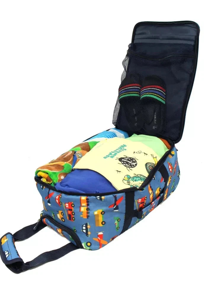 KIDS RYANAIR UNDER SEAT 40X25X20CM WHEEL CASE CABIN TROLLEY CARRY ON TRAVEL BAG CASE