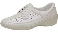 Waldlaufer 607015 Kya Ladies WIDE FIT Beige Petal Cut Out Leather Lace Up Shoe Removable Insole (Copy)