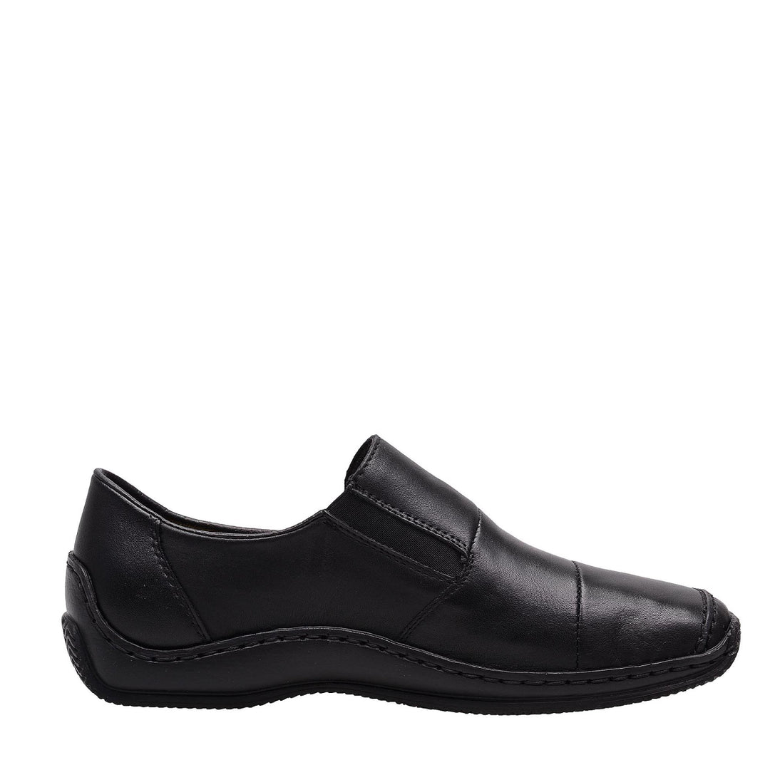Rieker L1762 Antistress Womens Black Leather Walking Casual Comfort Slip On Shoes (Copy)