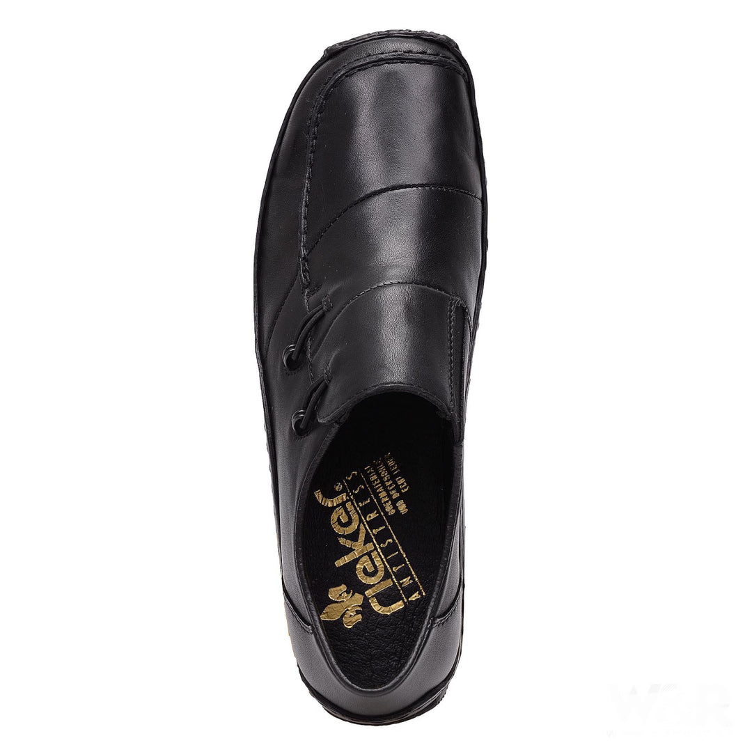 Rieker L1762 Antistress Womens Black Leather Walking Casual Comfort Slip On Shoes (Copy)