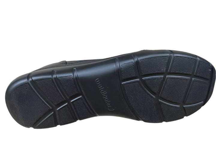Waldlaufer Leonie Womens Wide H Fitting (EE/EEE Fitting) Black Leather Double Touch Fasten Orthotic Shoes