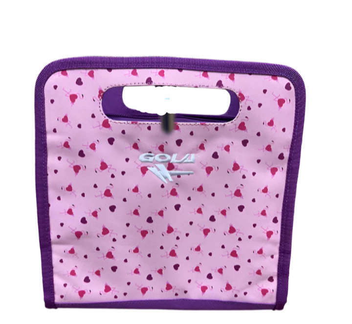 Gola Childrens Thermal Lined Lunchbox/ Mini Cool Box Pink Hearts Design With Handle & Double Zip Fasten
