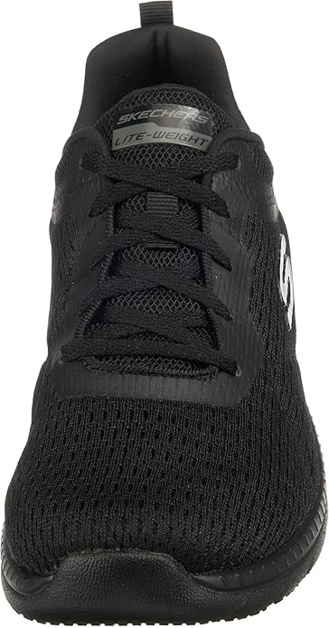 Skechers Bountiful Quick Path Ladies Lightweight Lace Up Trainers With Memory Foam Black