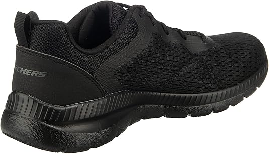 Skechers Bountiful Quick Path Ladies Lightweight Lace Up Trainers With Memory Foam Black