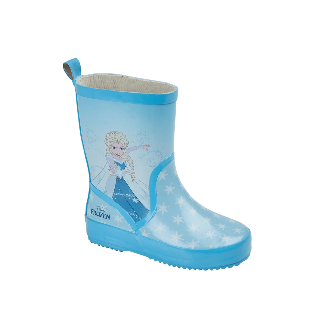 Girls Frozen Blue Toddler Wellington Boots Kids Wellies