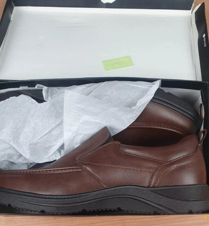 Charles Southwell Shane Men's Wide Fit Brown Slip-On Loafers Comfort Fit Shoes