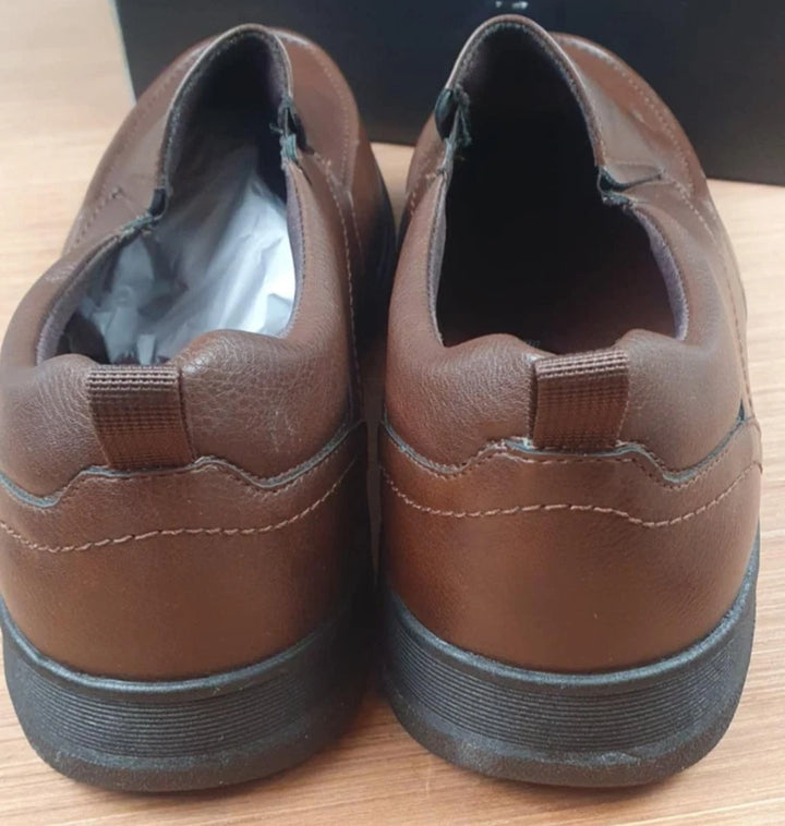 Charles Southwell Shane Men's Wide Fit Brown Slip-On Loafers Comfort Fit Shoes