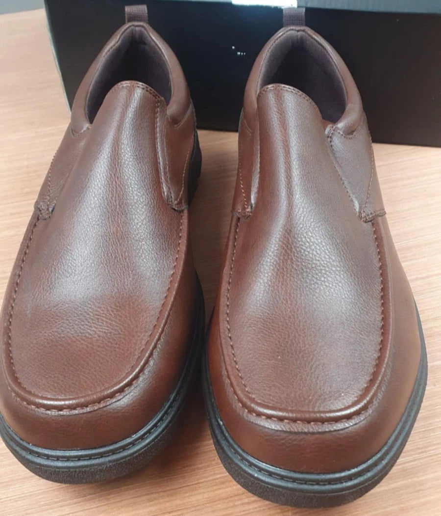 Charles Southwell Shane Men's Wide Fit Brown Slip-On Loafers Comfort Fit Shoes