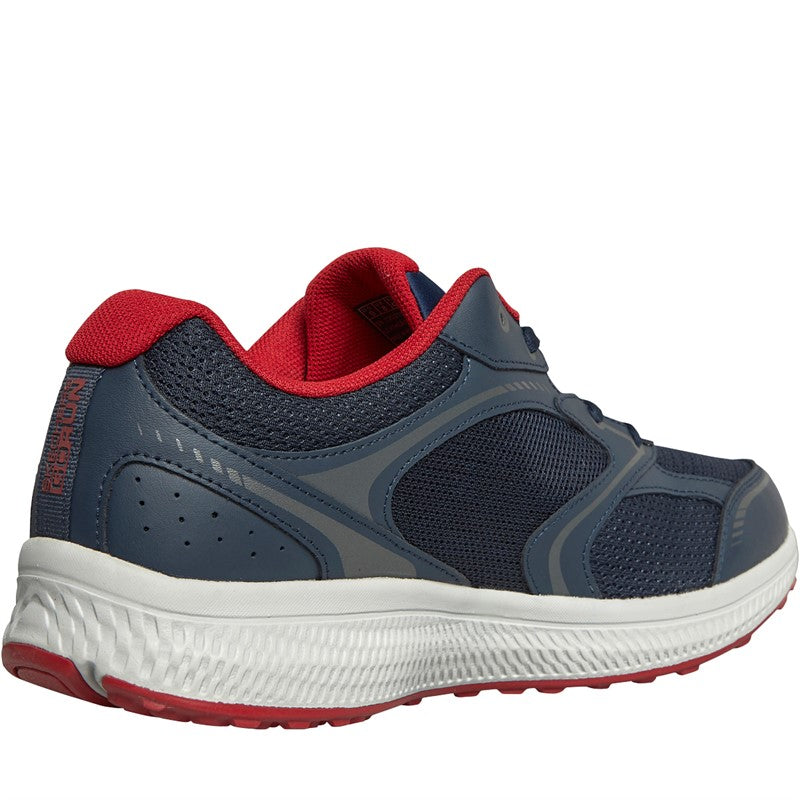 Skechers Go Run Consistent Specie Mens Navy/Red Ortholite Running Trainers With Air Cooled Goga Mat Insoles