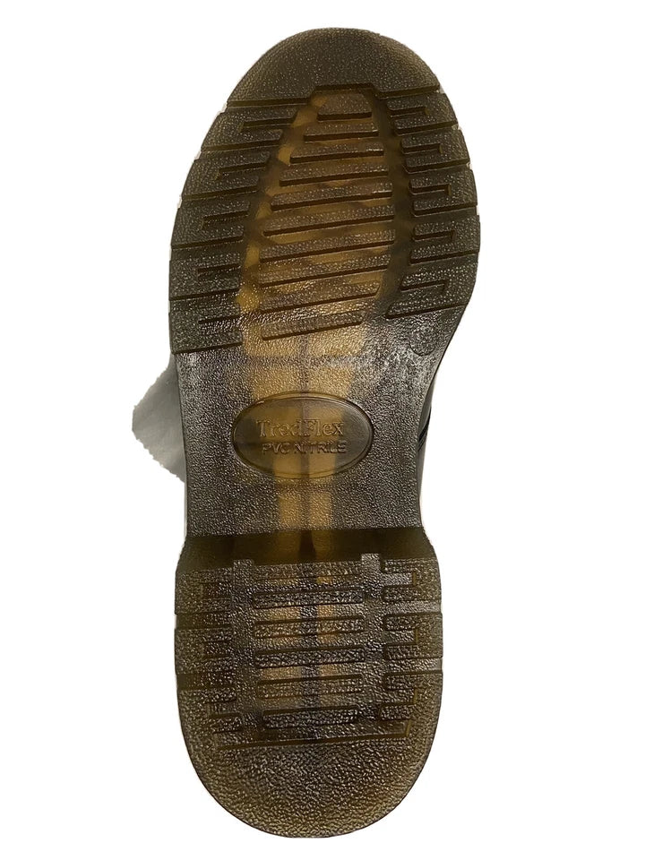 Tredflex TF5268 Boys Black Leather Gibson Memory Foam Air Pocket Soles 3 Eyelet Lace Up Shoes