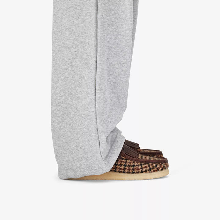 Clarks Originals Limited Edition Mens Brown Check Combination Harris Tweed Wallabee Lace Up Crepe Soles Leather Fobs