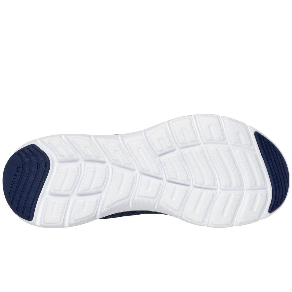 Skechers Flex Appeal 5.0 UPTAKE Womens Mesh VEGAN Trainers Navy/Gold