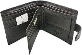 Long & Son Mens Brown Leather Wallets With Interlace Design Card Holder Coins Notes Zip & Clip Fasten