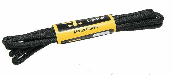 Grafters 75cm Black Strong Round Replacement Shoe Laces 4 - 6 Eyelets Boots