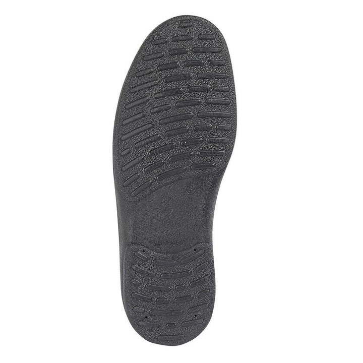 Sleepers Dwight  Mens Black Slip On Tartan Insole Wedge Heel Mule Slippers